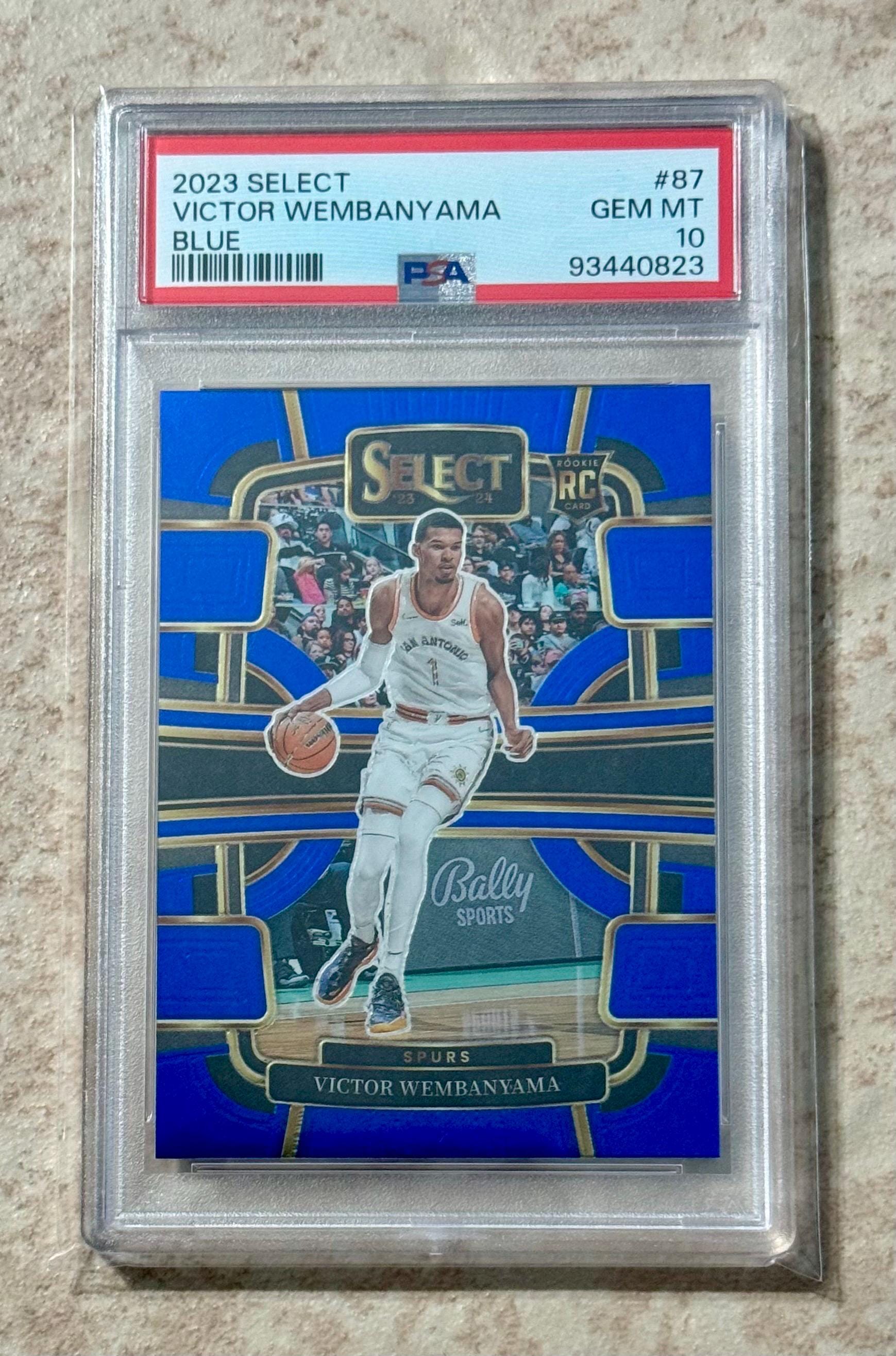 Basket Ball Cards PSA 10 Panini Select Victor Wembanyama 2023-24 