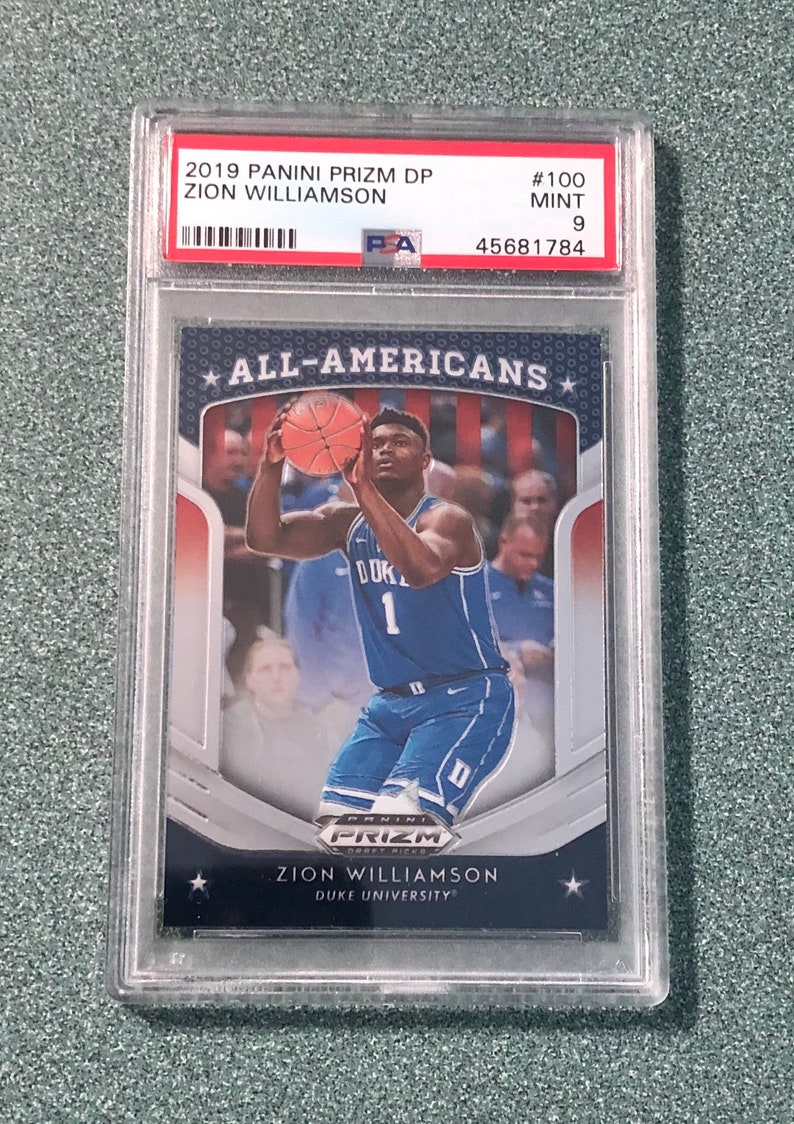Zion Williamson Panini Prizm PSA 9 Mint Rookie Card Etsy
