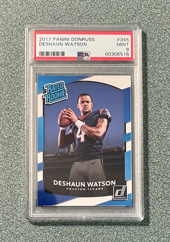 2017 Panini Donruss Deshaun Watson Rated Rookie RC #345 PSA Mint