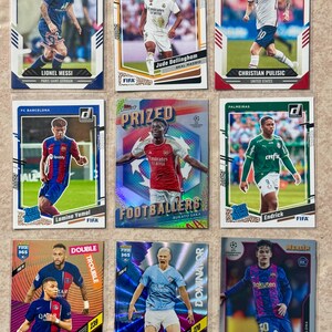 Messi Mbappe Gavi Yamal Saka Bellingham Pulisic Haaland 9 card star lot SWEET