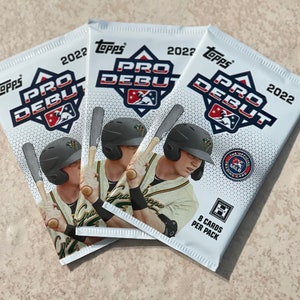 2022 Topps Pro Debut 3er Pack ab Werk versiegelt mit möglichen signierten Rookiekarten - Volpe, Painter, Dominguez, Wells, Thomas, Jordan