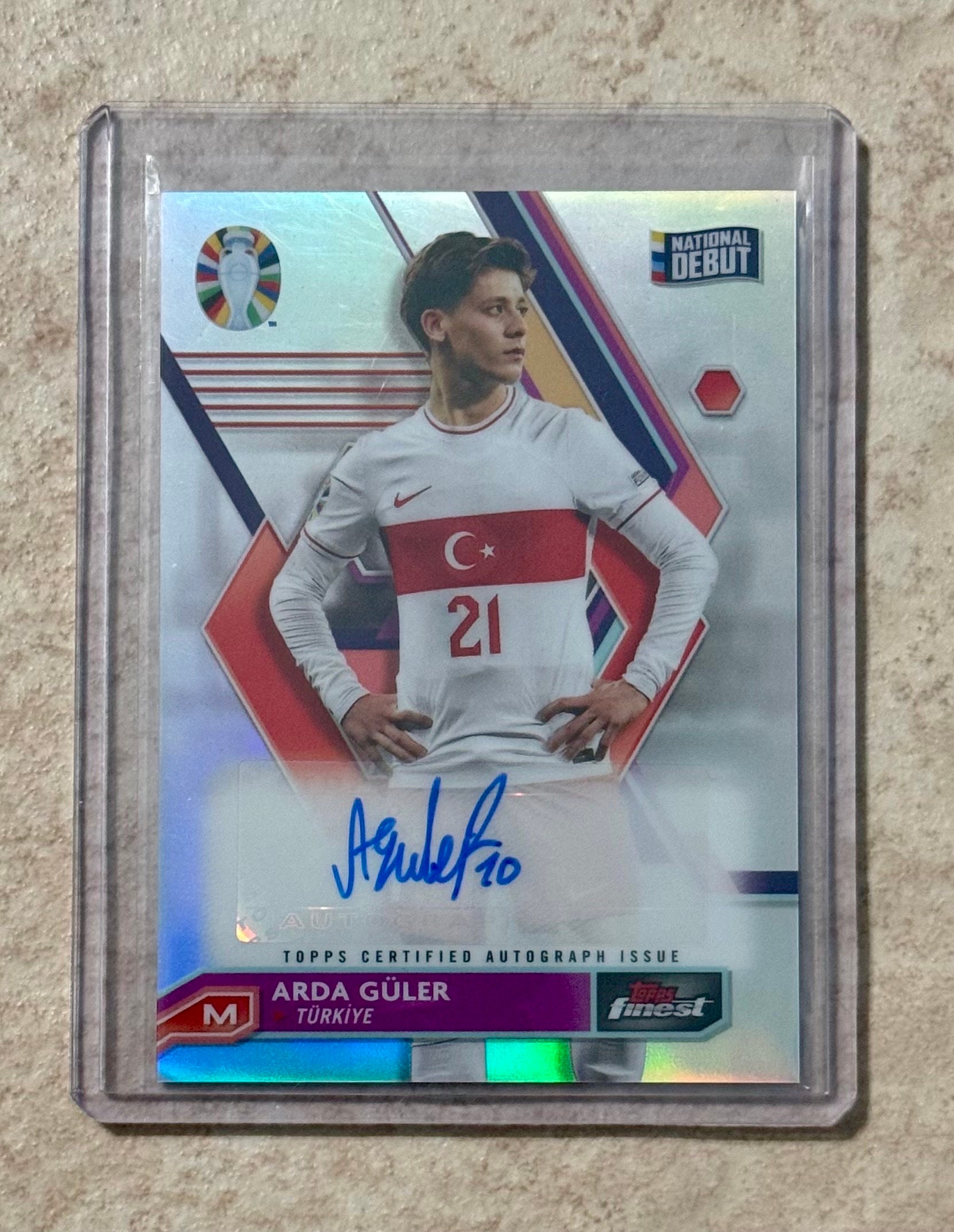 2023 Topps Finest EURO 2024 Arda Guler #BCA-AG Debut Auto 