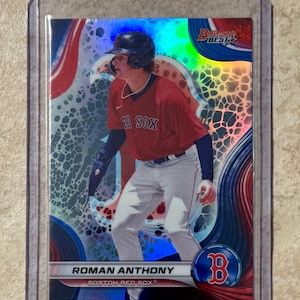 2024 Bowman&#39;s Best - Top Prospects Roman Anthony #TP-3 REFRACTOR (RC) Boston Red Sox Red Hot Rookie Card