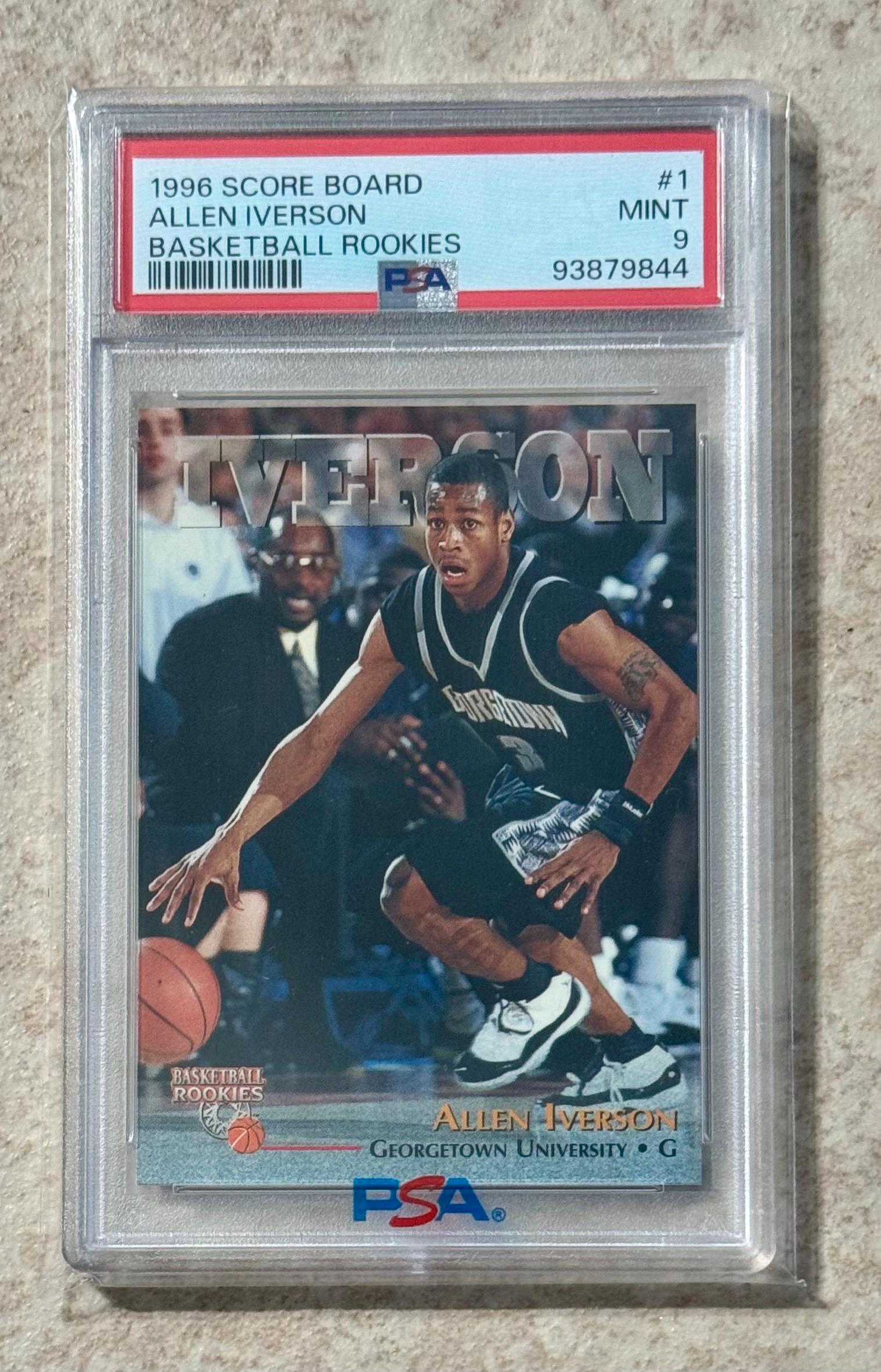 1996 Score Board Basketball Rookies #1 Allen Iverson Rookie 1996 Score Board Basketball Rookies #1 Allen Iverson Rookie