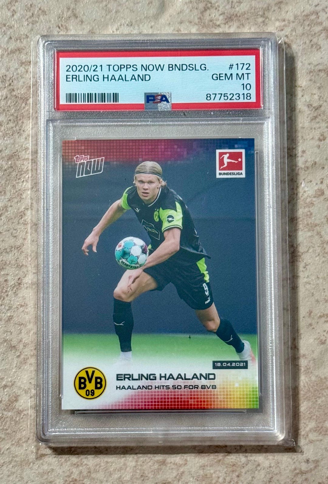 【PSA10】2020 Topps Now ERLING HAALAND Erling Haaland 2020 Topps Chrome UEFA Champions League #49