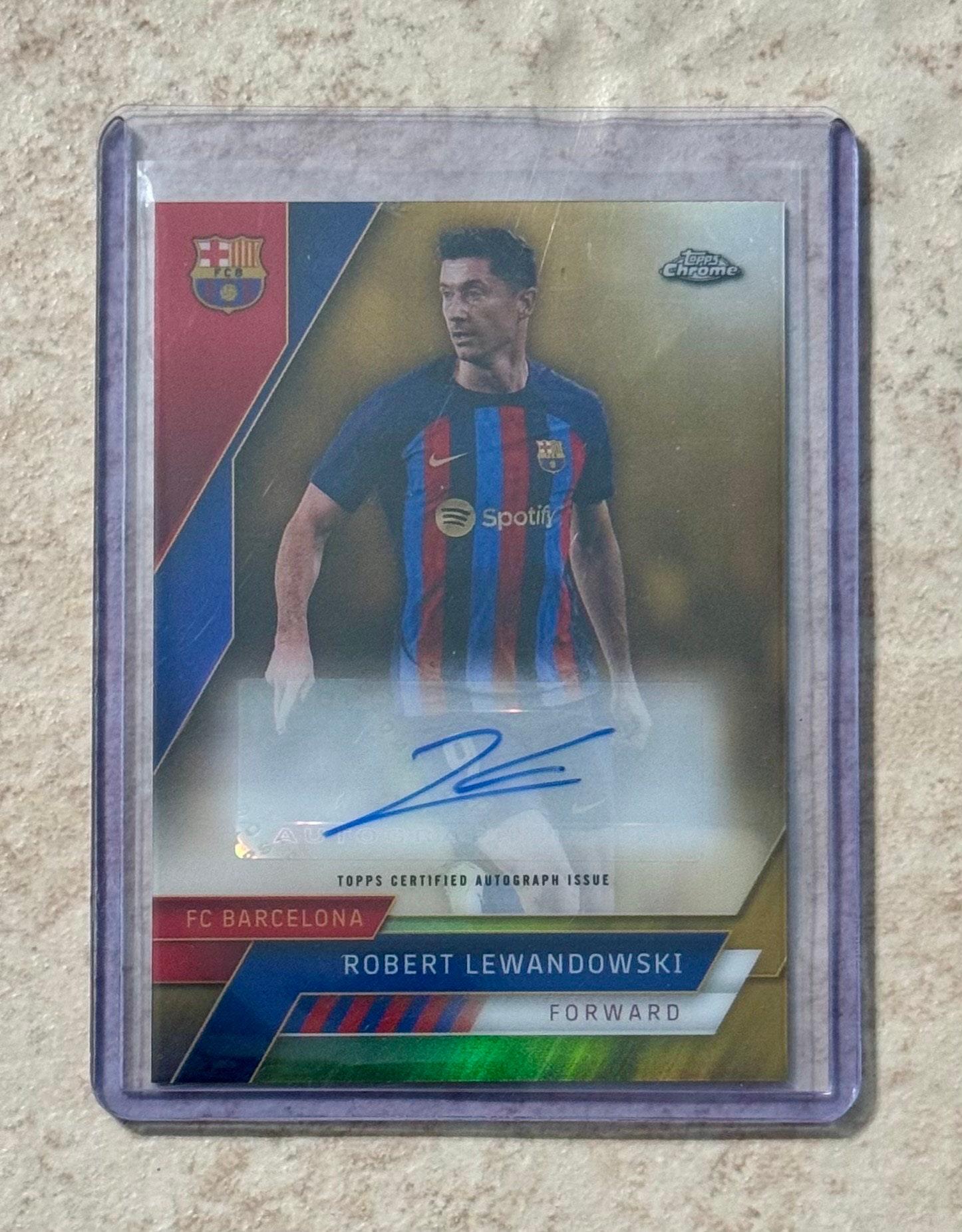 2022-23 ロバート・レワンドフスキ Topps クロームゴールド