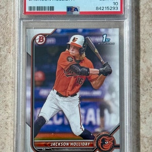 2022 Bowman First Jackson Holliday #BD168 RC Baltimore Orioles PSA 10 Gem Mint