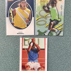 Lot de 3 cartes Rafael Nadal
