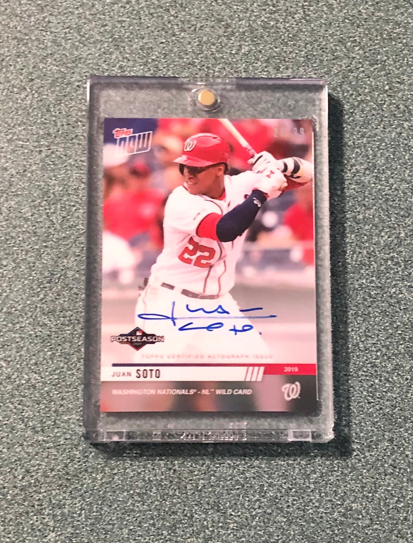 Topps Now Certified Autographed JUAN SOTO Card