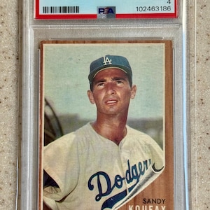 1962 Topps #5 Sandy Koufax PSA 4 Los Angeles Dodgers