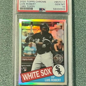 2020 Topps Chrome Luis Robert 1985 Rookie RC PSA 10 Gem Mint Chicago White Sox Rookie Card