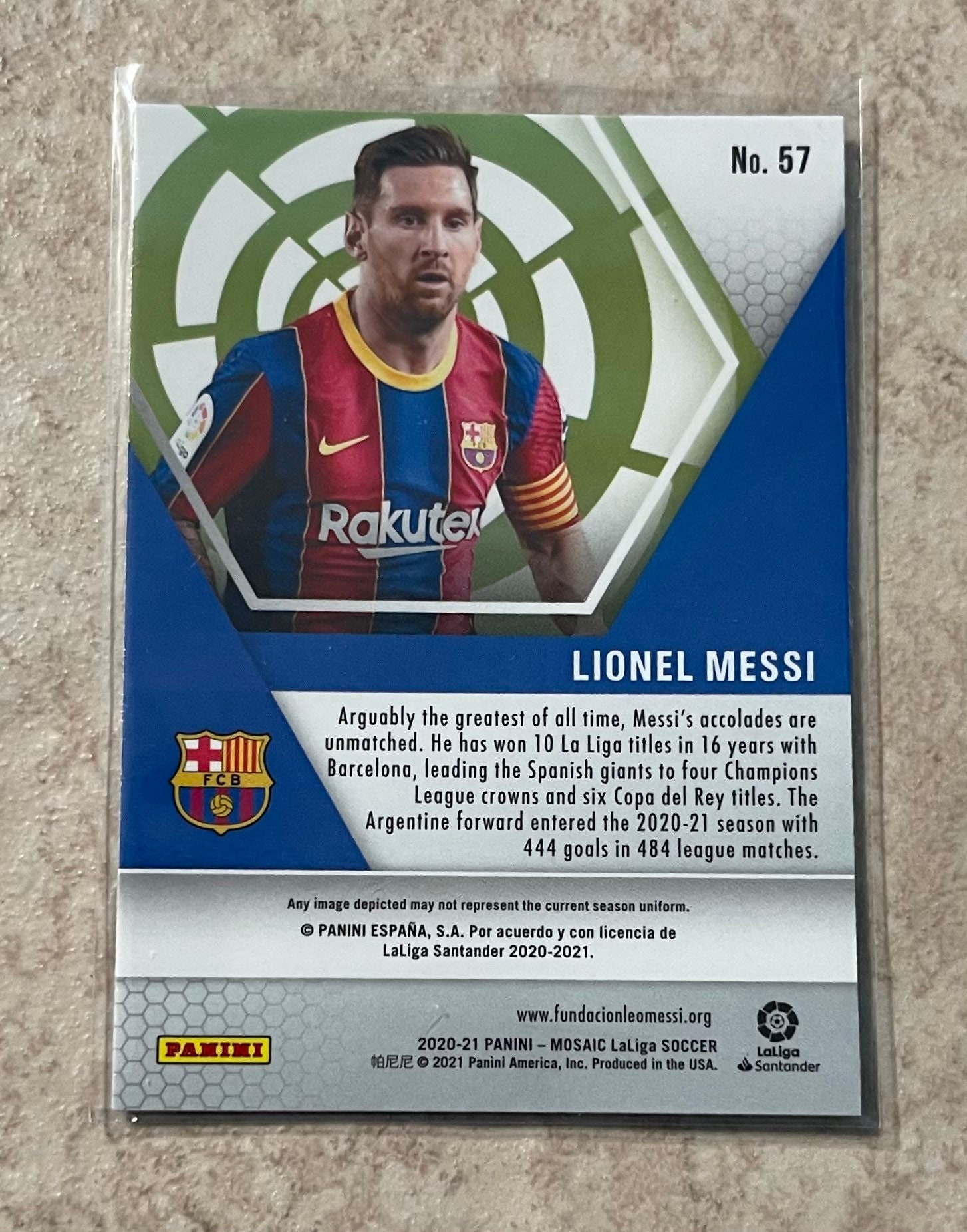 Panini Mosaic Lionel Messi Argentina - Etsy