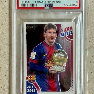 2012 Panini FC Barcelona #167 Lionel Messi PSA 8 Argentina Soccer