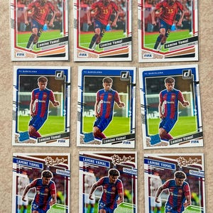 Lot de cartes Panini Donruss Lamine Yamal Rookie 2023-24