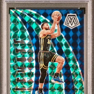 2023 PANINI MOZAICEK Elevate Green #6 Stephen Curry PSA 10 Gem Mint Golden State Warriors