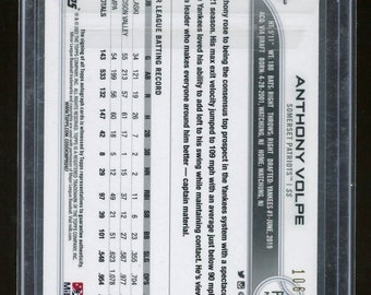 1枚限定！Anthony Volpe Auto 2022 Leaf l 2022 LEAF METAL ANTHONY VOLPE 1/1 TOP 100 PINK AUTO YANKEES