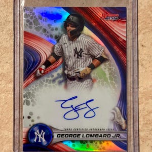 2024 Bowman Best George Lombard Jr. Auto New York Yankees # B24-GL Carte de recrue autographiée certifiée