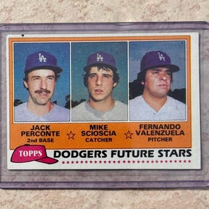 Fernando Valenzuela/Mike Soscia Rookie Karte