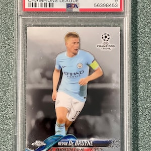 Kevin De Bruyne 2017 Topps Chrome UEFA Champions League #69 PSA 9 Mint