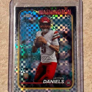2024 Topps Chrome Xfractors #201 Jayden Daniels COMMANDERS Rookie RC