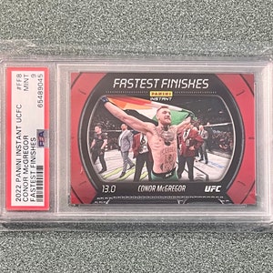 Panini Instant UFC de Conor McGregor 2022: Los finalistas más rápidos #8 SP 1/162 PSA 9 Mint