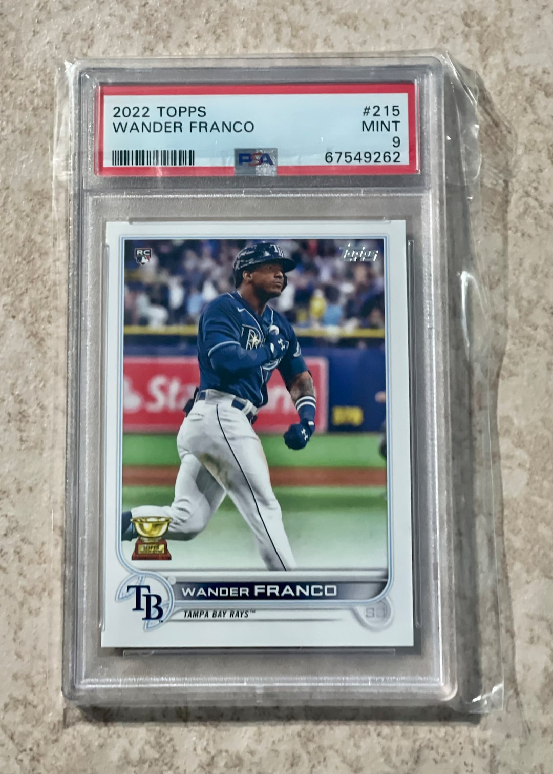 2022 Topps Wander Franco RC #215 PSA 9 Mint Rays Rookie - Etsy