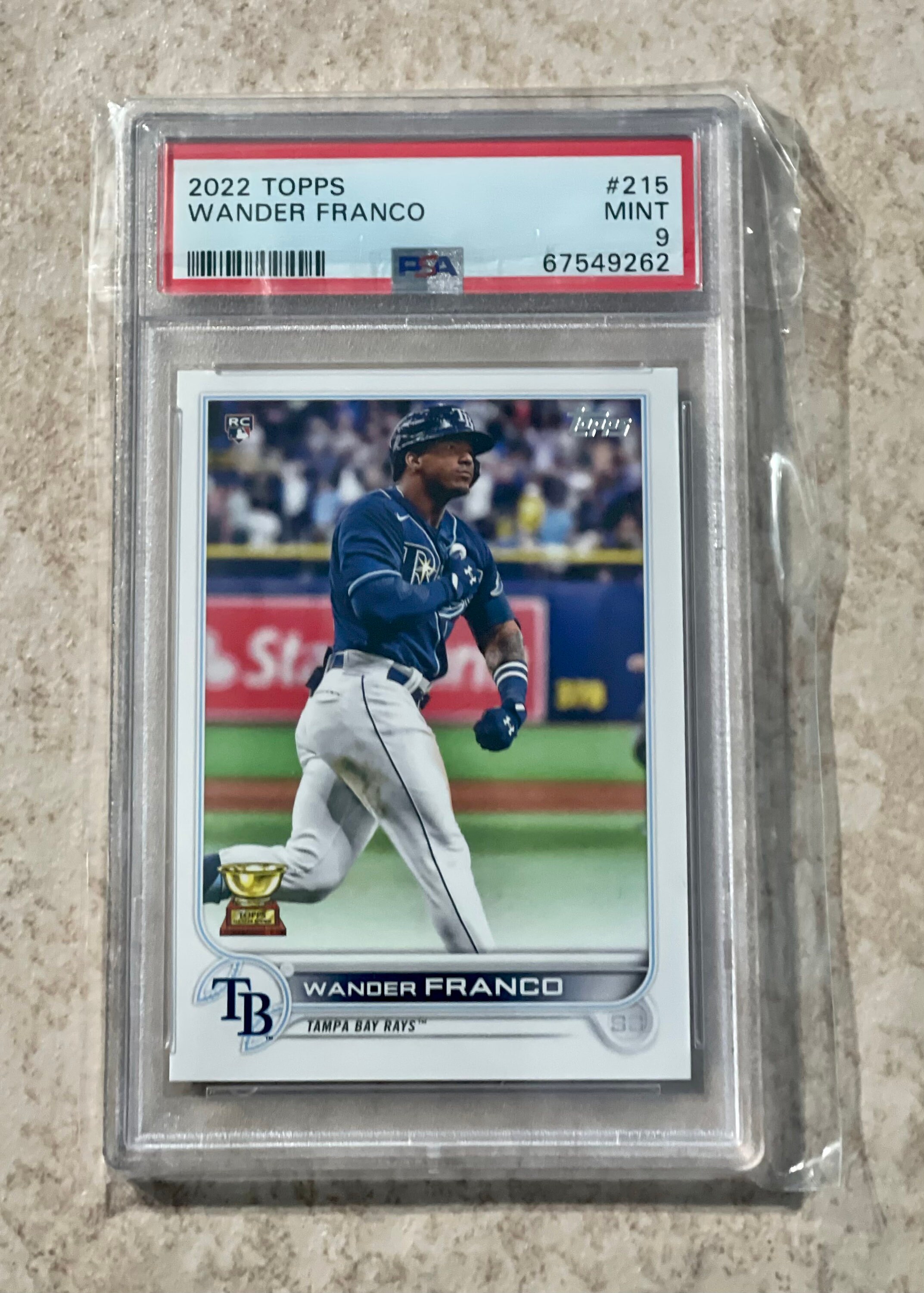 2022 Topps Wander Franco RC #215 PSA 9 Mint Rays Rookie - Etsy