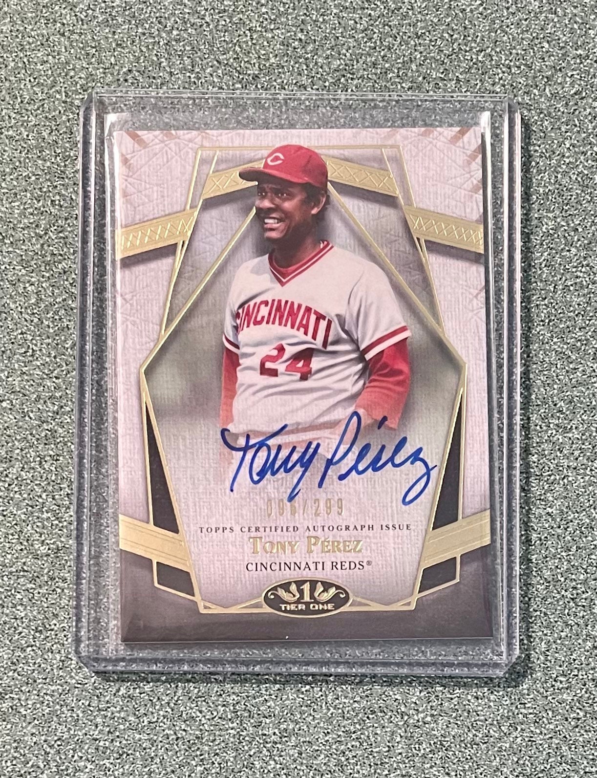 2022 Topps ティアワン トニー・ペレス サイン入り オート 96/299 