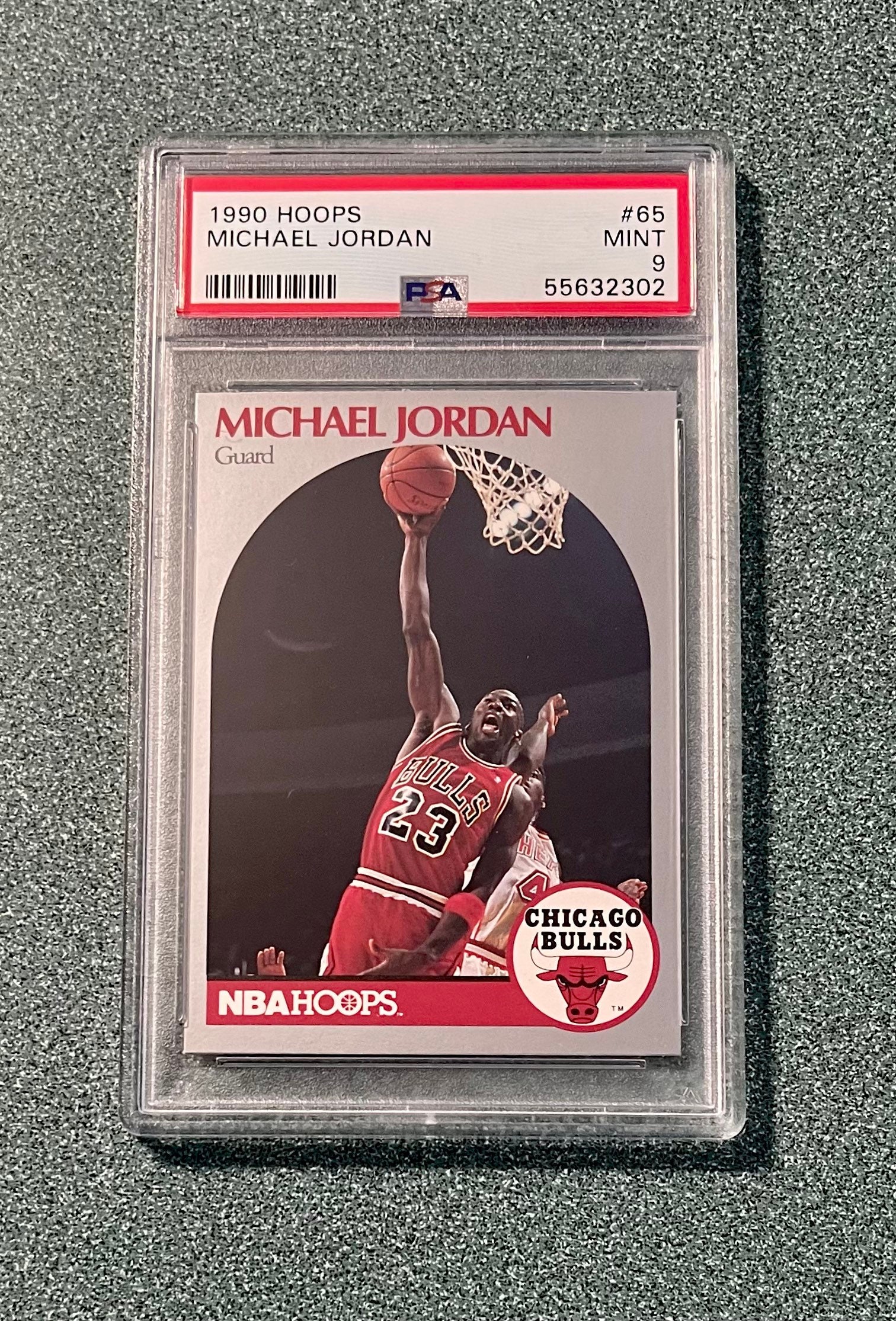 1991 NBA Hoops Michael Jordan Basketball Card / Chicago Bulls 