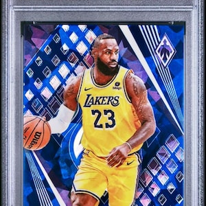 2023 Panini Phoenix Blue Ice #211 LeBron James PSA 10 Gem Mint Los Angeles Lakers