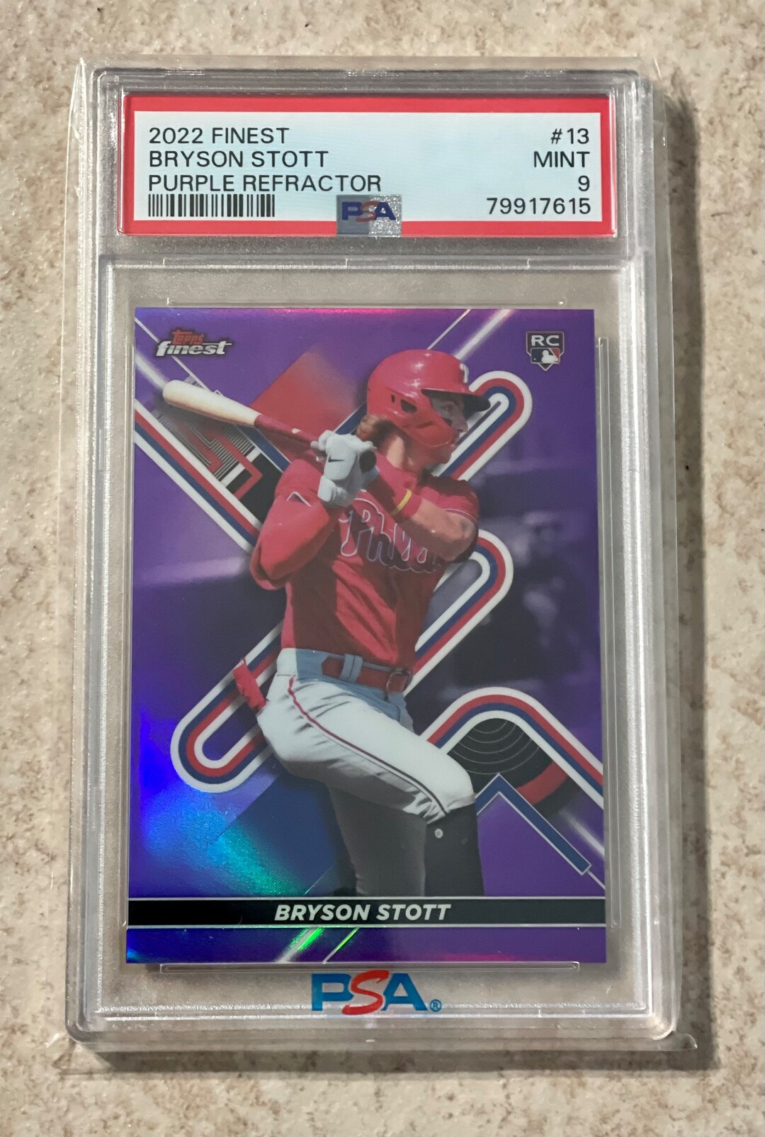 Topps Bryson Stott auto PSA9 RC
