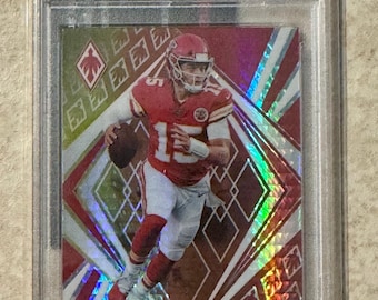 Patrick Mahomes Panini Phoenix Fire Burst # 45 2020 PSA 9 Menthe des Chiefs de Kansas City