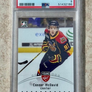 Hoja en el juego 2015 ITG Chl Draft #21 Connor McDavid RC Novato PSA 9 Mint