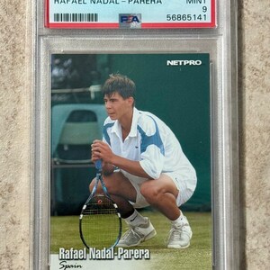 2003 Netpro Tennis #70 Rafael Nadal-Parera RC Rookie PSA 9 Mint