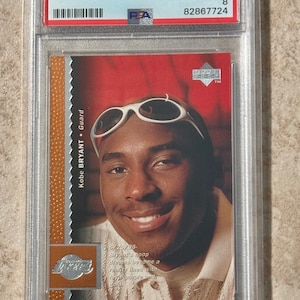 1996-97 Upper Deck #58 Kobe Bryant Los Angeles Lakers RC Rookie HOF PSA 8
