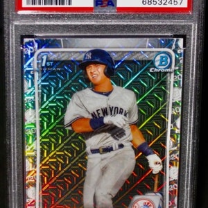 Lunette Bowman Mega Box 2020 chromée Anthony Volpe PSA 9 Mint Yankees RC