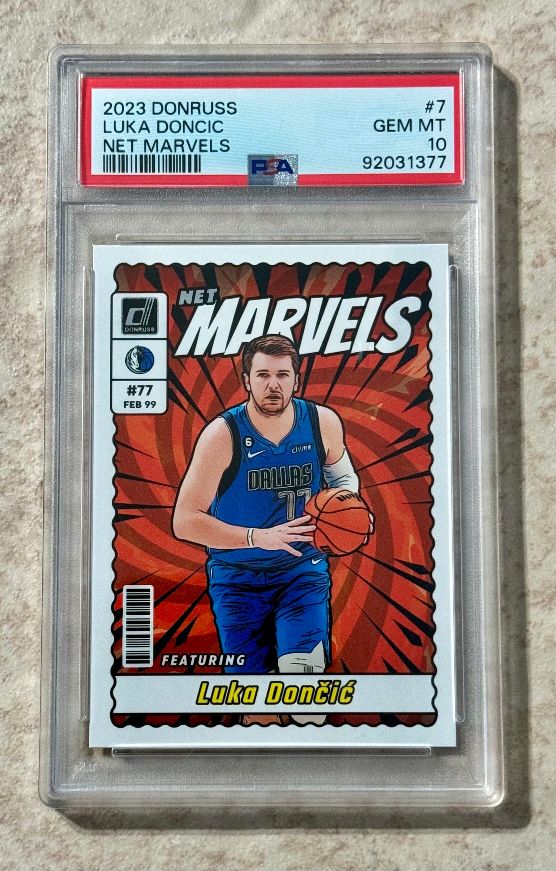 2023-24 Donruss Luka Doncic Net Marvels #7 Dallas Mavericks 2023-24 Donruss Luka Doncic Net Marvels #7 Dallas Mavericks