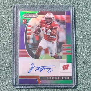 2020 PRIZM ENTWURF Natalie Taylor Grün Lila Prizm Rookie Karte #34/199