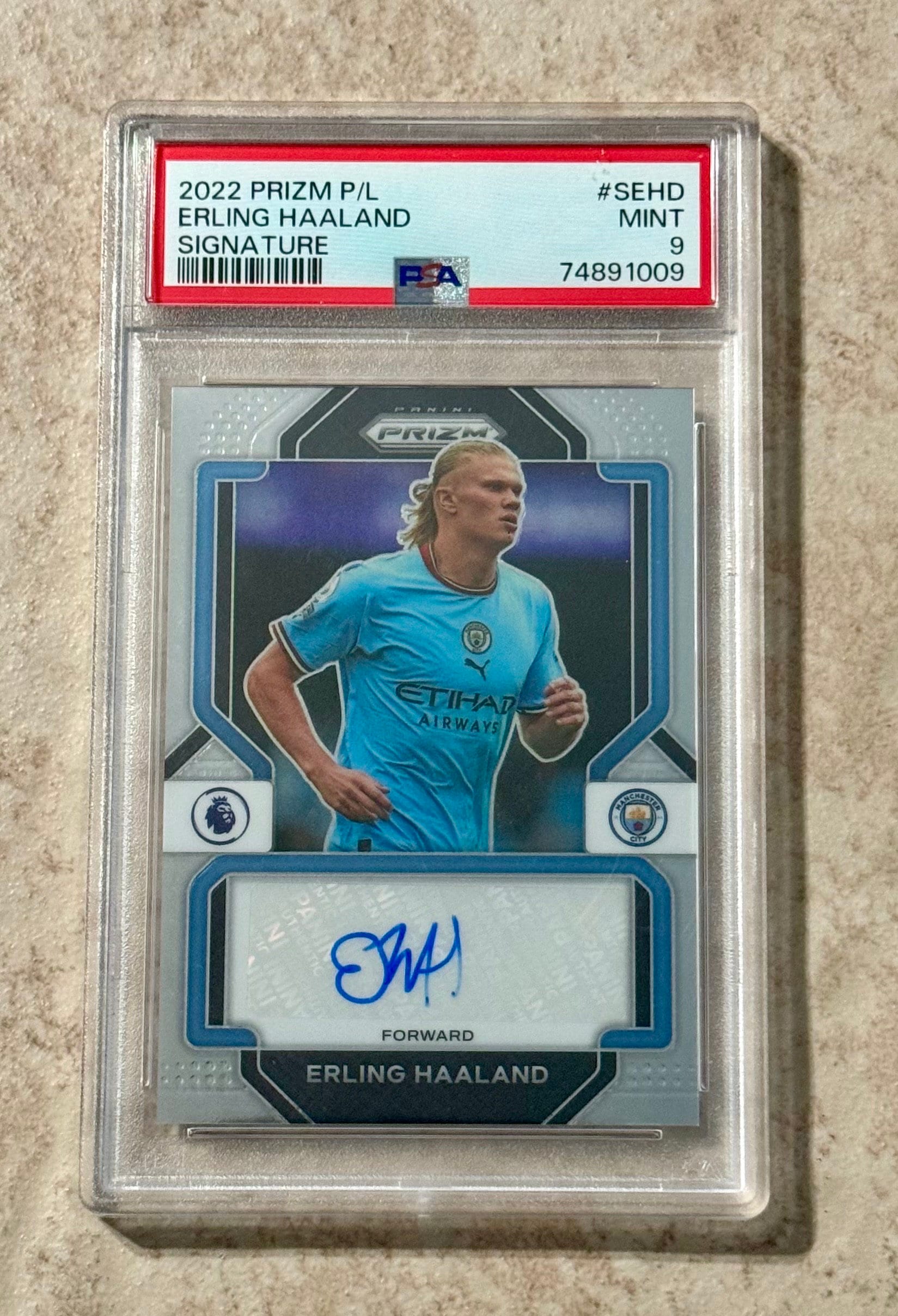 2022 Prizm Premier League Erling Haaland Signature AUTO 2022 Prizm Premier League Erling Haaland Signature AUTO