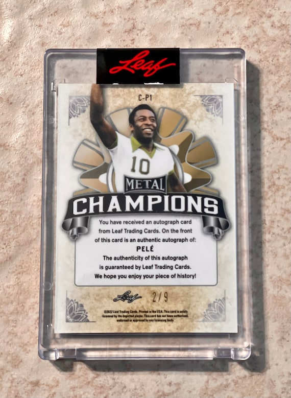 PELE 2022 Leaf Soccer Silver Refractor #C-P1 Factory Sealed PELE 2022 Leaf Soccer Silver Refractor #C-P1 Factory Sealed