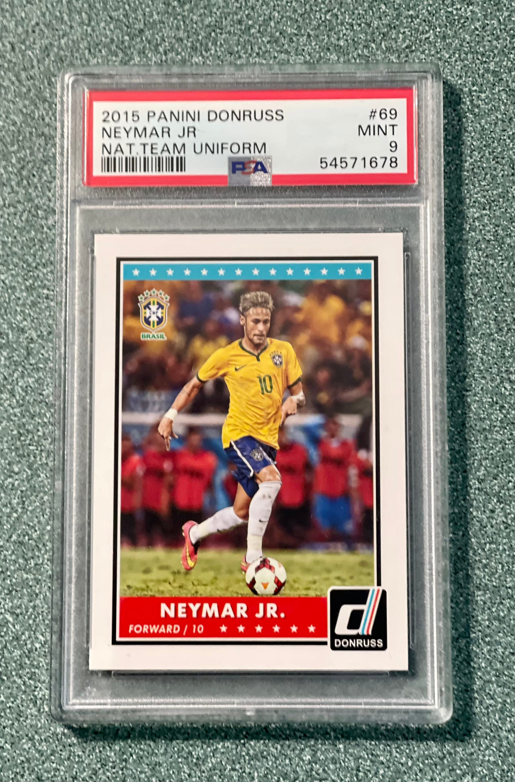 Neymar Jr. ネイマール donruss canvas キャンバスカード Neymar Jr 2015 Donruss #69 Brazil Barcelona PSA 9 Mint - Etsy