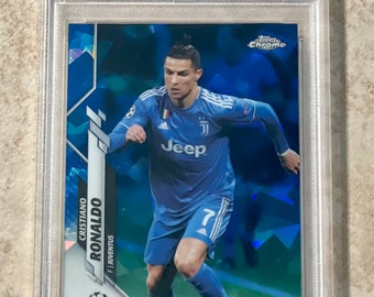 2019-20 Topps Chrome UCL Sapphire Edition Cristiano Ronaldo PSA 10 
