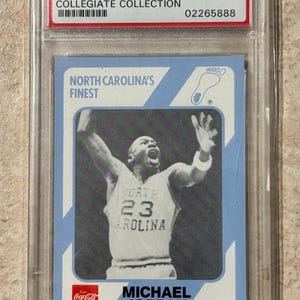1989 Michael Jordan PSA 9 North Carolina Collegiate Collection #65