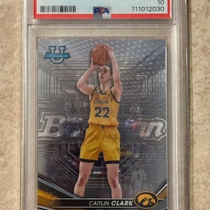 2022 Bowman University Best #50 Caitlin Clark Rookie PSA 10 Gem Mint