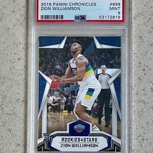 2019-20 Panini Chroniken Zion Williamson RC Rookie PSA 9 MINT (pick a card) nur eine Karte