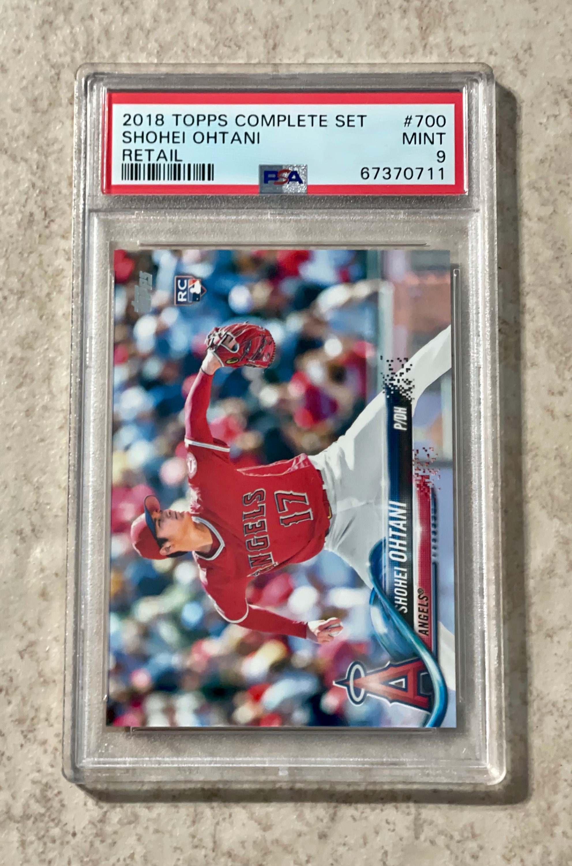 2018 Topps Complete Set Shohei Ohtani Rookie Card PSA 9 Mint