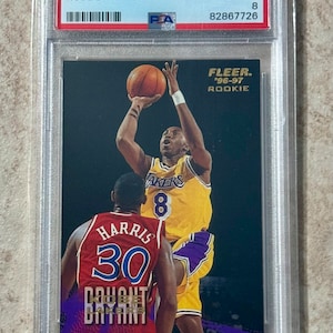 1996-97 Fleer - #203 Kobe Bryant Rookie Card (RC) PSA 8