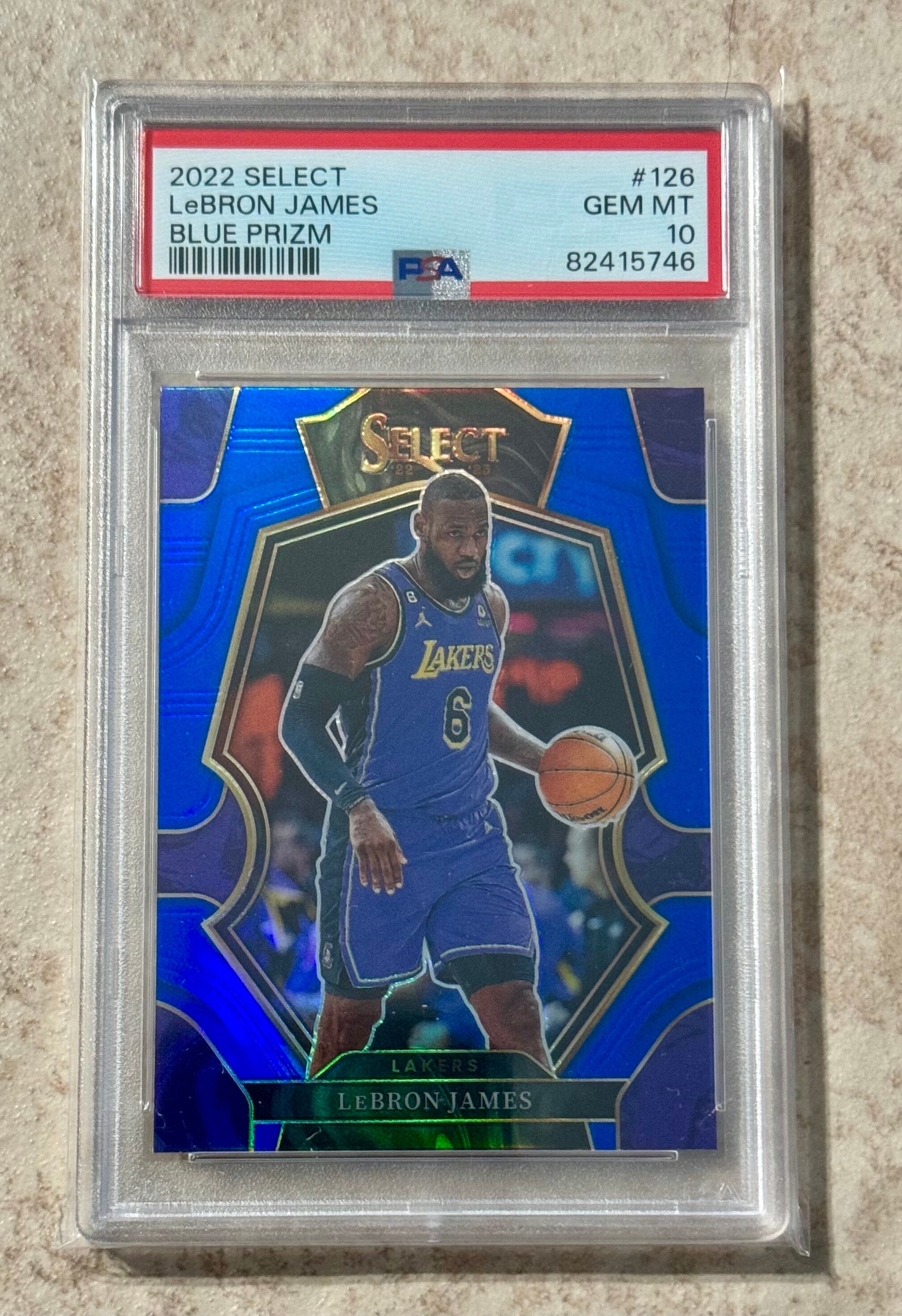 2022 Select Lebron James Blue Prizm PSA 10 Gem Mint #126 Premier  