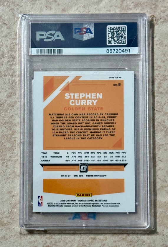 その他 2019 Optic NBA Stephen Curry PSA 10 2019-20 Panini Donruss Optic - Stephen Curry #8 for sale | eBay