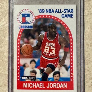 Cartão de Michael Jordan do basquete da NBA de 1989